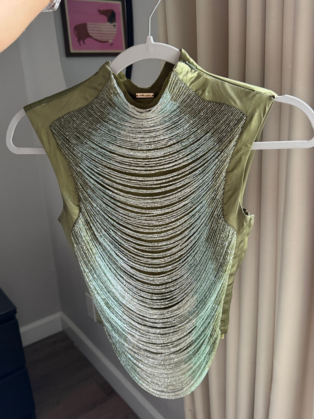 Cult Gaia Taraji beaded top
